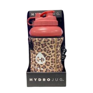 Hydro jug leopard print drink cup holder